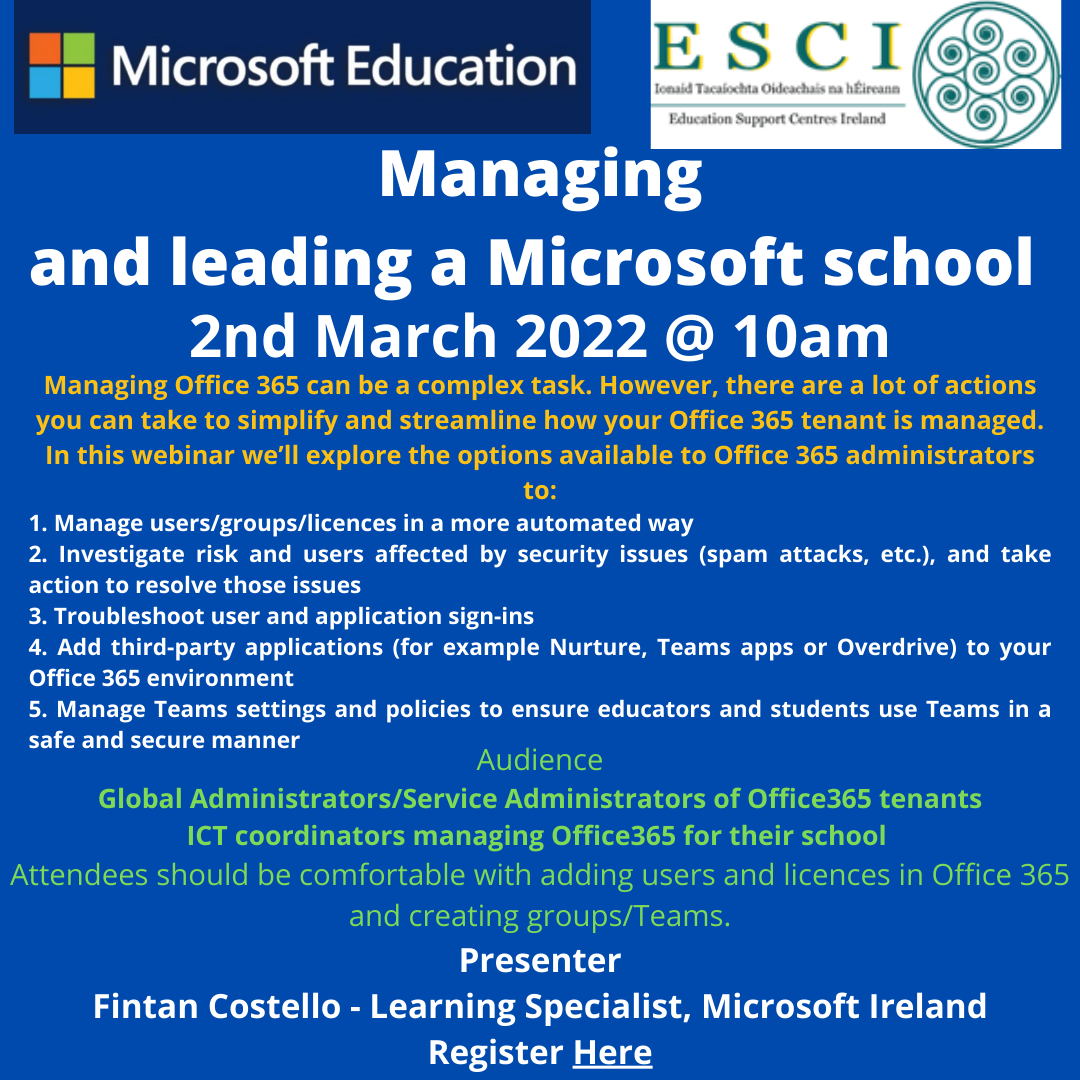Managing and leading a Microsoft school png