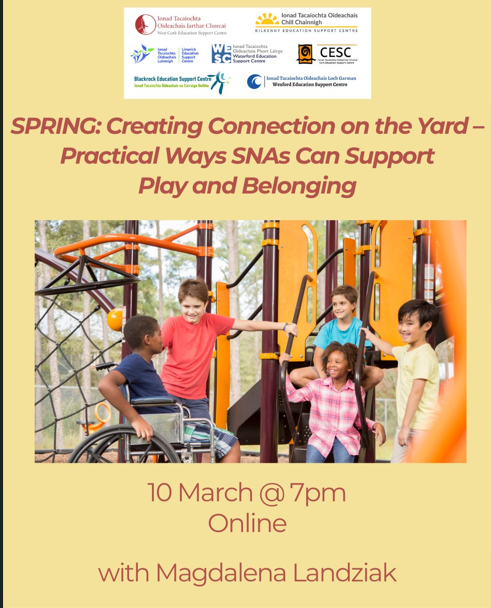 26LC 03 018 SG (LESC) - Creating Connection on the Yard – Practical Ways SNAs Can Support Play and Belonging