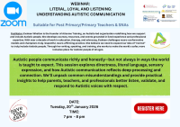 26LC 01 002 SG (WT) - Literal, Loyal, and Listening: Understanding Autistic Communication 