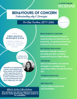 26LC 01 019 SG (WTFD) - Behaviours of Concern - UNDERSTANDING BEHAVIOUR AND STRATEGIES TO SUPPORT