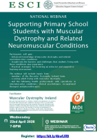 26LC 04 024 ESCI - Supporting Primary School  Students with Muscular  Dystrophy and Related  Neuromuscular Conditions